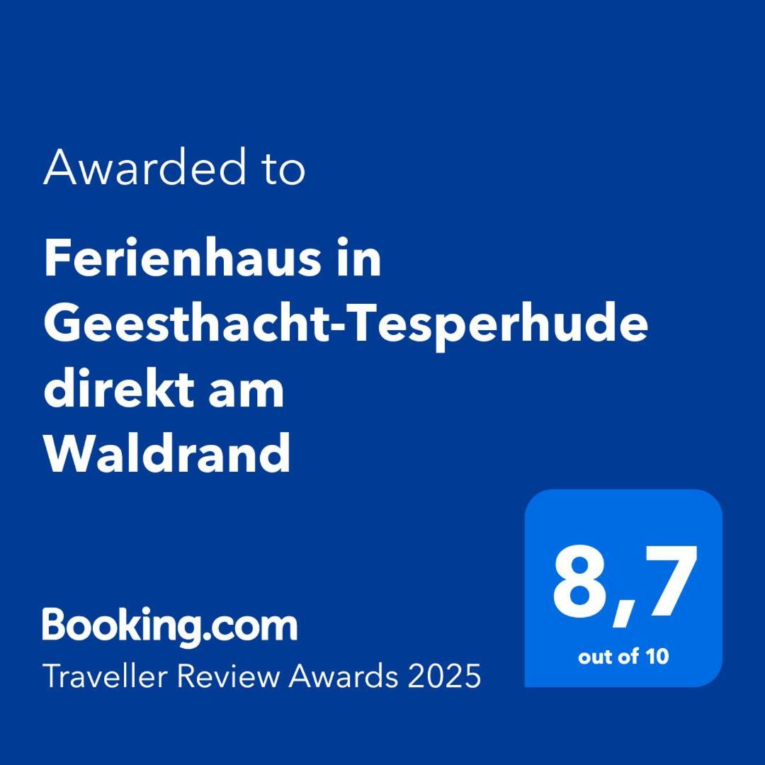 Ferienhaus In Geesthacht-Tesperhude Direkt Am Waldrand Exteriér fotografie